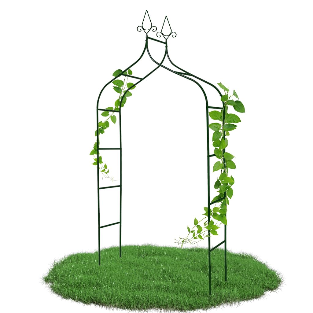 HASTHIP Wedding Floral Gate Arch Stand 100 inches Wedding Floral Gate Arch Stand Ceremony Decorative Floral Arch Stand DIY Assembly Floral Arch Gate Stand for Wedding Party, 55 x 14.9x100 inches HASTHIP Wedding Floral Gate Arch Stand 100 inches Wedding Floral Gate Arch Stand Ceremony Decorative Floral Arch Stand DIY Assembly Floral Arch Gate Stand for Wedding Party, 55 x 14.9x100 inches